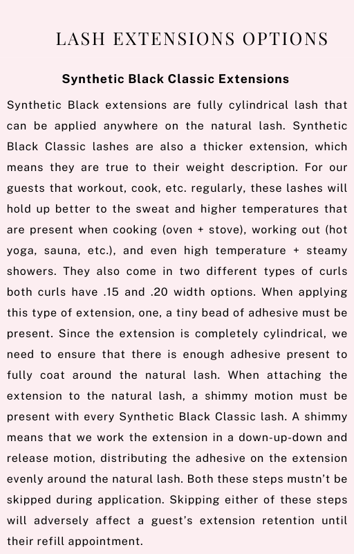 THE ULTIMATE Classic, hybrid & volume Lash Extensions