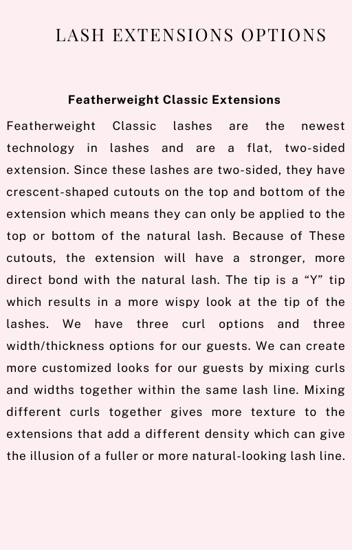 THE ULTIMATE Classic, hybrid & volume Lash Extensions
